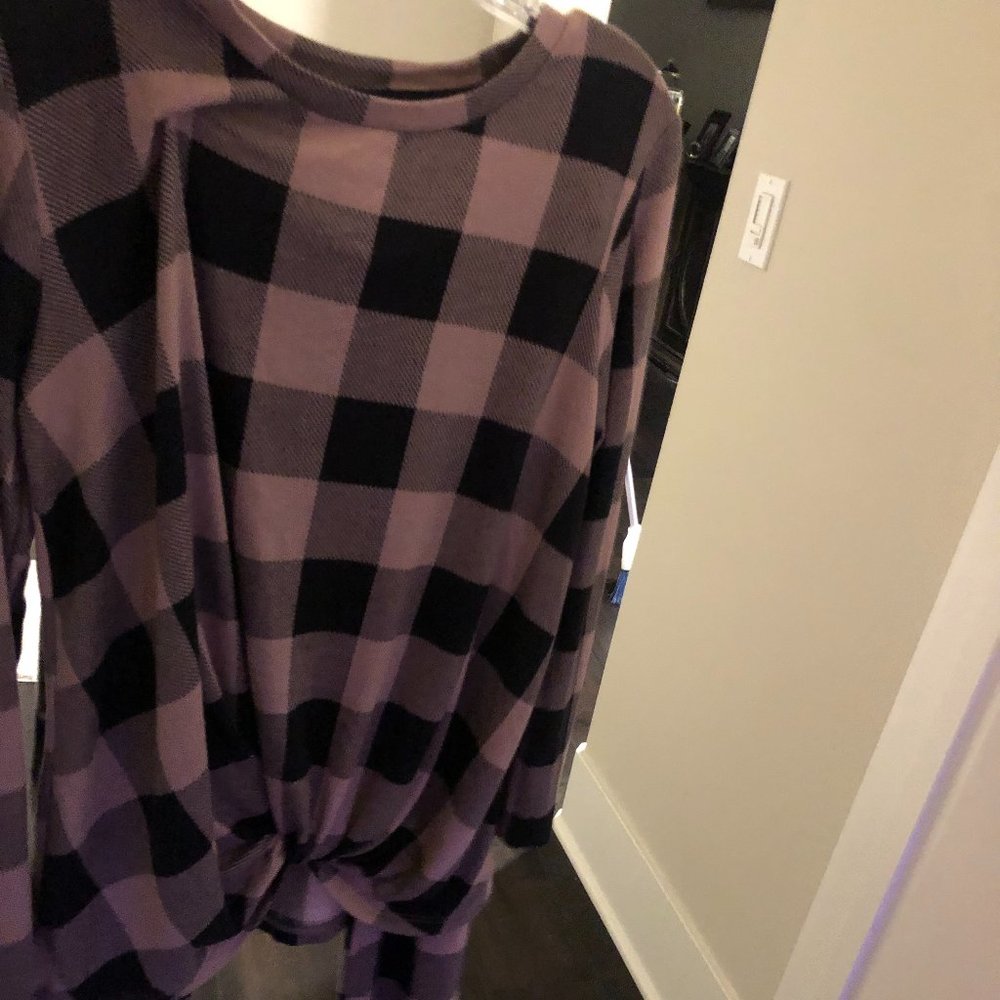 Size small plaid pajamas!!